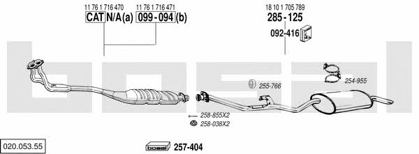  020.053.55 Abgasanlage 02005355: Kaufen Sie zu einem guten Preis in Polen bei 2407.PL!