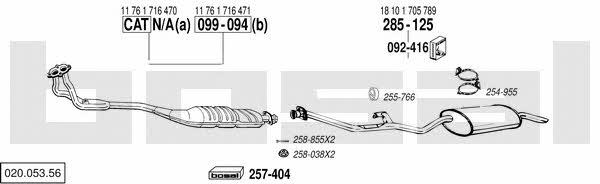  020.053.56 Abgasanlage 02005356: Kaufen Sie zu einem guten Preis in Polen bei 2407.PL!