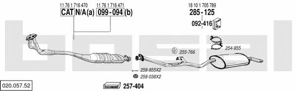  020.057.52 Abgasanlage 02005752: Kaufen Sie zu einem guten Preis in Polen bei 2407.PL!