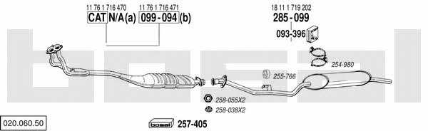  020.060.50 Abgasanlage 02006050: Kaufen Sie zu einem guten Preis in Polen bei 2407.PL!