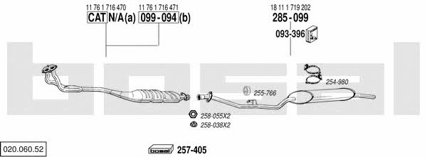  020.060.52 Abgasanlage 02006052: Kaufen Sie zu einem guten Preis in Polen bei 2407.PL!