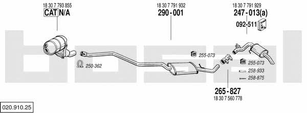  020.910.25 Exhaust system 02091025: Buy near me in Poland at 2407.PL - Good price!