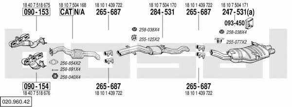  020.960.42 Exhaust system 02096042: Buy near me in Poland at 2407.PL - Good price!