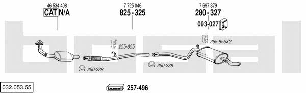  032.053.55 Система випуску відпрацьованих газів 03205355: Приваблива ціна - Купити у Польщі на 2407.PL!