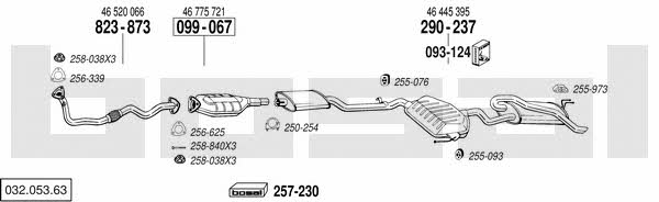  032.053.63 Exhaust system 03205363: Buy near me in Poland at 2407.PL - Good price!