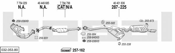  032.053.80 Exhaust system 03205380: Buy near me in Poland at 2407.PL - Good price!