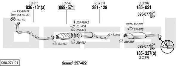  060.271.01 Exhaust system 06027101: Buy near me in Poland at 2407.PL - Good price!