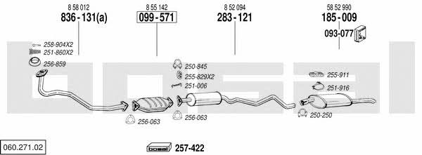  060.271.02 Exhaust system 06027102: Buy near me in Poland at 2407.PL - Good price!