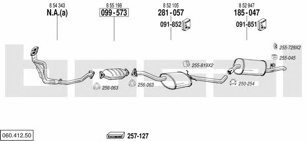  060.412.50 Exhaust system 06041250: Buy near me in Poland at 2407.PL - Good price!