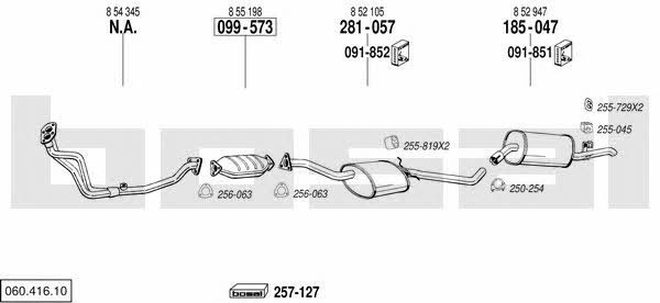  060.416.10 Exhaust system 06041610: Buy near me in Poland at 2407.PL - Good price!