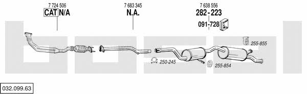 032.099.63 Система выпуска отработаных газов 03209963: Отличная цена - Купить в Польше на 2407.PL!