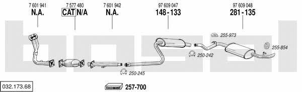  032.173.68 Exhaust system 03217368: Buy near me in Poland at 2407.PL - Good price!
