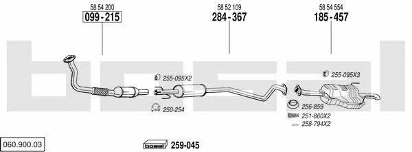  060.900.03 Abgasanlage 06090003: Kaufen Sie zu einem guten Preis in Polen bei 2407.PL!