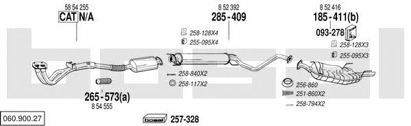  060.900.27 Exhaust system 06090027: Buy near me in Poland at 2407.PL - Good price!