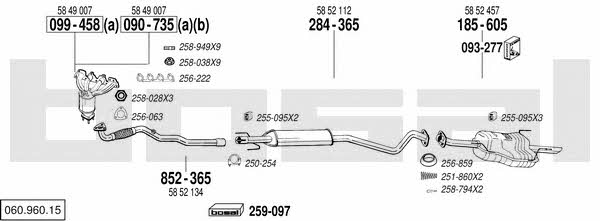  060.960.15 Exhaust system 06096015: Buy near me in Poland at 2407.PL - Good price!