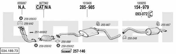 Bosal 034.189.73 Układ wydechowy 03418973: Dobra cena w Polsce na 2407.PL - Kup Teraz!