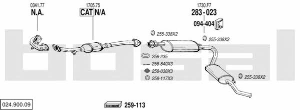  024.900.09 Układ wydechowy 02490009: Dobra cena w Polsce na 2407.PL - Kup Teraz!