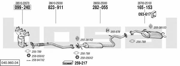  040.960.04 Exhaust system 04096004: Buy near me in Poland at 2407.PL - Good price!
