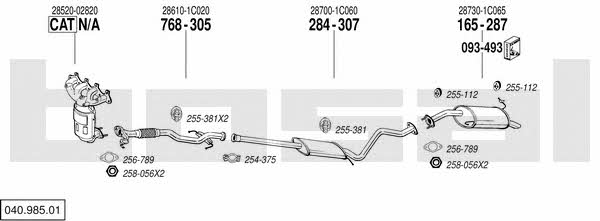  040.985.01 Układ wydechowy 04098501: Dobra cena w Polsce na 2407.PL - Kup Teraz!