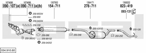  034.910.60 Abgasanlage 03491060: Kaufen Sie zu einem guten Preis in Polen bei 2407.PL!