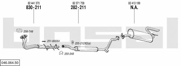  046.064.50 Exhaust system 04606450: Buy near me in Poland at 2407.PL - Good price!