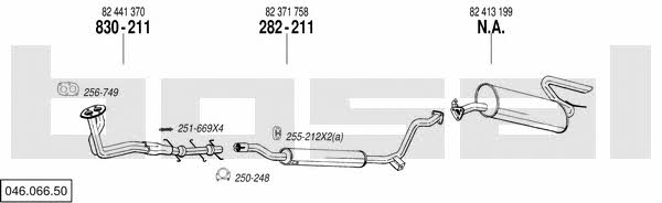  046.066.50 Exhaust system 04606650: Buy near me in Poland at 2407.PL - Good price!