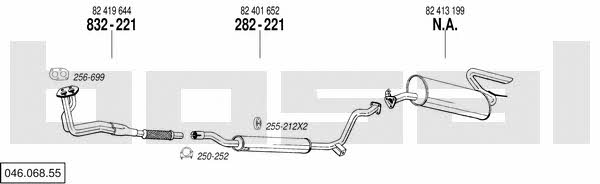  046.068.55 Exhaust system 04606855: Buy near me in Poland at 2407.PL - Good price!