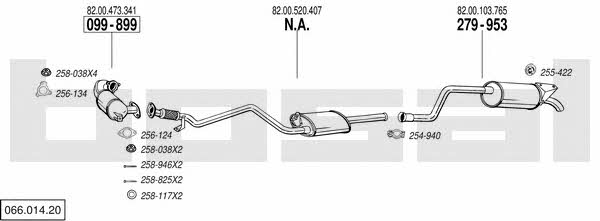  066.014.20 Exhaust system 06601420: Buy near me in Poland at 2407.PL - Good price!
