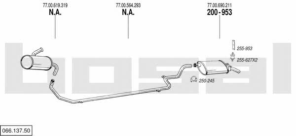  066.137.50 Exhaust system 06613750: Buy near me in Poland at 2407.PL - Good price!