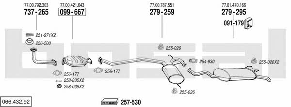  066.432.92 Abgasanlage 06643292: Kaufen Sie zu einem guten Preis in Polen bei 2407.PL!