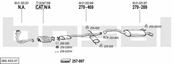  066.433.07 Abgasanlage 06643307: Kaufen Sie zu einem guten Preis in Polen bei 2407.PL!