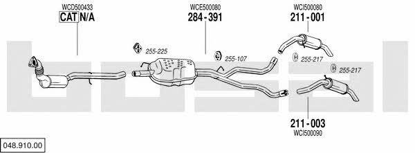  048.910.00 Exhaust system 04891000: Buy near me in Poland at 2407.PL - Good price!