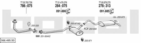 06649550 Bosal Exhaust system