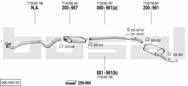  066.560.50 Abgasanlage 06656050: Kaufen Sie zu einem guten Preis in Polen bei 2407.PL!