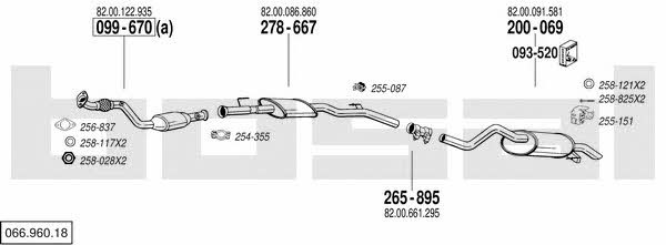  066.960.18 Exhaust system 06696018: Buy near me in Poland at 2407.PL - Good price!