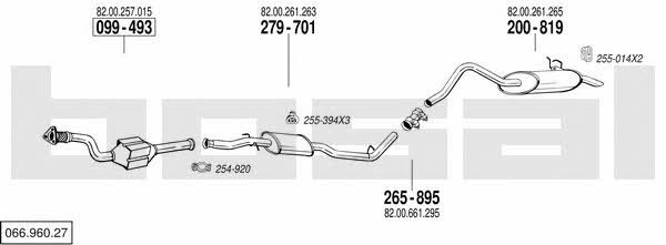  066.960.27 Exhaust system 06696027: Buy near me in Poland at 2407.PL - Good price!
