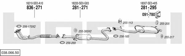 Bosal 038.066.50 Abgasanlage 03806650: Bestellen Sie in Polen zu einem guten Preis bei 2407.PL!