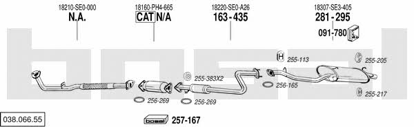  038.066.55 Abgasanlage 03806655: Kaufen Sie zu einem guten Preis in Polen bei 2407.PL!