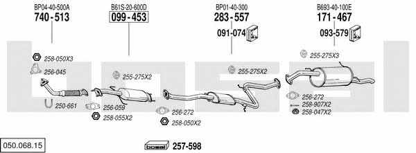  050.068.15 Exhaust system 05006815: Buy near me in Poland at 2407.PL - Good price!