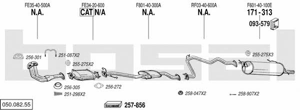  050.082.55 Exhaust system 05008255: Buy near me in Poland at 2407.PL - Good price!