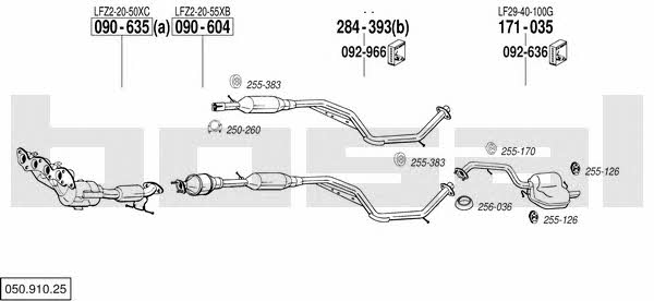  050.910.25 Exhaust system 05091025: Buy near me in Poland at 2407.PL - Good price!