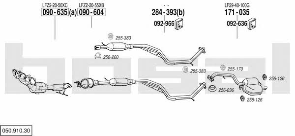  050.910.30 Exhaust system 05091030: Buy near me in Poland at 2407.PL - Good price!