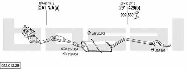 Bosal 052.012.25 Exhaust system 05201225: Buy near me at 2407.PL in Poland at an Affordable price!