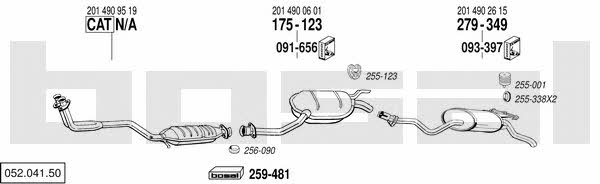  052.041.50 Exhaust system 05204150: Buy near me in Poland at 2407.PL - Good price!