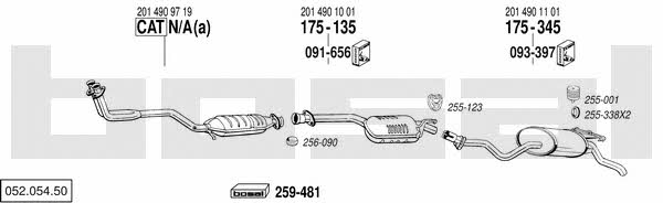  052.054.50 Abgasanlage 05205450: Kaufen Sie zu einem guten Preis in Polen bei 2407.PL!