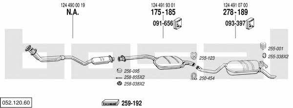  052.120.60 Exhaust system 05212060: Buy near me in Poland at 2407.PL - Good price!