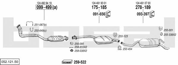  052.121.50 Exhaust system 05212150: Buy near me in Poland at 2407.PL - Good price!