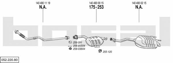 05222080 Bosal Abgasanlage