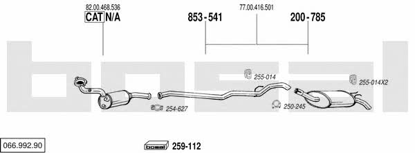  066.992.90 Exhaust system 06699290: Buy near me in Poland at 2407.PL - Good price!