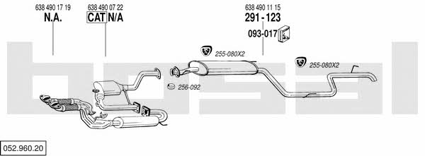 Bosal 052.960.20 Система выпуска отработаных газов 05296020: Купить в Польше - Отличная цена на 2407.PL!